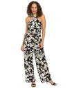 【送料無料】 ロンドンタイムス レディース ジャンプスーツ トップス Petite Cross-Neck Tie-Waist Sleeveless Jumpsu...