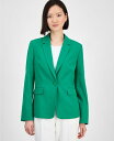 【送料無料】 タハリエーエスエル レディース ジャケット・ブルゾン ブレザー アウター Petite Linen-Blend Blazer Clover