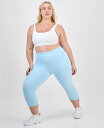 【送料無料】 イデオロギー レディース レギンス ボトムス Plus Size Soft Cropped Leggings Silent Breeze