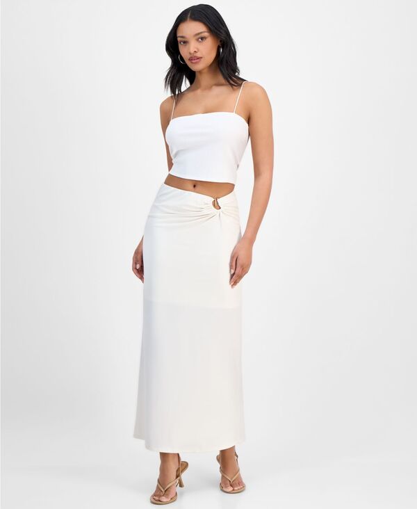【送料無料】 バースリー レディース スカート ボトムス Women's Hardware Maxi Skirt Crema