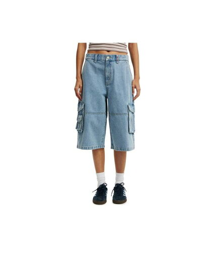 【送料無料】 コットンオン レディース ハーフパンツ・ショーツ ボトムス Women's 91 Baggy Denim Jort Cleanwater blue/cargo 【送料無料】 コットンオン レディース ハーフパンツ・ショーツ ボトムス Women's 91 Baggy Denim Jort Cleanwater blue/cargo