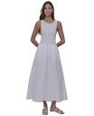 【送料無料】 ダナキャランニューヨーク レディース ワンピース トップス Women's Mixed-Media Tank Dress WHT - WHITE