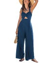 【送料無料】 カップシー レディース ジャンプスーツ トップス Women's Dreamy Day Blue Jumpsuit Dark blue