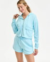 【送料無料】 イデオロギー レディース パーカー・スウェット アウター Women's Cropped Zippered Hoodie Silent Breez...