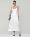 【送料無料】 アヴェックレフィーユ レディース ワンピース トップス Women's Rosette-Trim Drop-Waist Midi Dress White