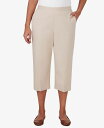 【送料無料】 アルフレッド ダナー レディース カジュアルパンツ ボトムス Women's Classic Twill Denim Split Hem Capri Pants Stone