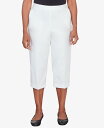 【送料無料】 アルフレッド ダナー レディース カジュアルパンツ ボトムス Women's Classic Twill Denim Split Hem Capri Pants White