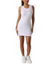 【送料無料】 ゲス レディース ワンピース トップス Women's Embroidered Logo Tank Dress Pure White