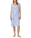 【送料無料】 エイレーンウェスト レディース ナイトウェア アンダーウェア Women's Floral Cap-Sleeve Waltz Nightgown Blue/prt