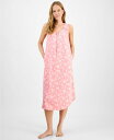 【送料無料】 チャータークラブ レディース ナイトウェア アンダーウェア Women's Cotton Sleeveless Tie-Neck Nightgow...