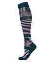 【送料無料】 メモイ レディース 靴下 アンダーウェア Women's Classic Stripes 8-15mmHg Graduated Compressi...