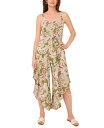 【送料無料】 ヴィンスカムート レディース ジャンプスーツ トップス Women's Cropped Paisley Tie-Front Jumpsuit Da...
