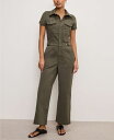 【送料無料】 グッドアメリカン レディース ジャンプスーツ トップス Women's Fit For Success Twill Palazzo Cropped Jumpsuit Fatigue
