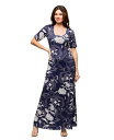 【送料無料】 24セブンコンフォート レディース ワンピース トップス Women's Elbow Sleeve Casual A Line Maxi Dress Grey Multi(4)