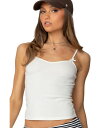 【送料無料】 アディクテッド レディース シャツ トップス Women's Jay V Neck Tank Top White(4)