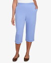 【送料無料】 アルフレッド ダナー レディース カジュアルパンツ ボトムス Women's Santa Fe Relaxed Crochet Hem Capri Pants Iris