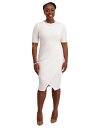 【送料無料】 カスパール レディース ワンピース トップス Women's Short-Sleeve Side Pleated Dress Regular & ...