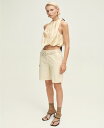 【送料無料】 マンゴ レディース シャツ トップス Women's Wrinkled Fabric Balloon Effect Blouse Ecru