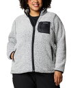 【送料無料】 コロンビア レディース ジャケット・ブルゾン アウター Plus Size West Bend Full Zip II Fleece Jacket Black Frosted
