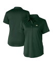 【送料無料】 カッターアンドバック レディース ポロシャツ トップス Women's Hunter Green Green Bay Packers Prospe...