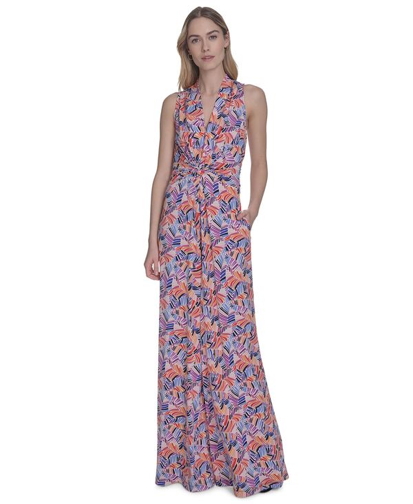 【送料無料】 ヴィンスカムート レディース ジャンプスーツ トップス Women's Printed Halter-Neck Jumpsuit Ppm