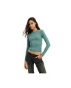 【送料無料】 コットンオン レディース シャツ トップス Women's All Day Crew Long Sleeve Cloudy jade