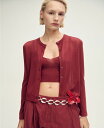 【送料無料】 マンゴ レディース ニット・セーター アウター Women's Straight Button Cardigan Sweater Burgundy