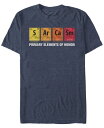 フィフスサン メンズ Tシャツ トップス Men's Elements of Humor Short Sleeve Crew T-shirt Navy Heather