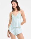 【送料無料】 アイ.エヌ.シー インターナショナル コンセプト レディース ナイトウェア アンダーウェア Women's Lace-Trim Satin Cam...