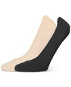 【送料無料】 ヒュー レディース 靴下 アンダーウェア Women's 2-Pk. Heelbliss Cushioned-Back Liner Socks U24376 Assorted