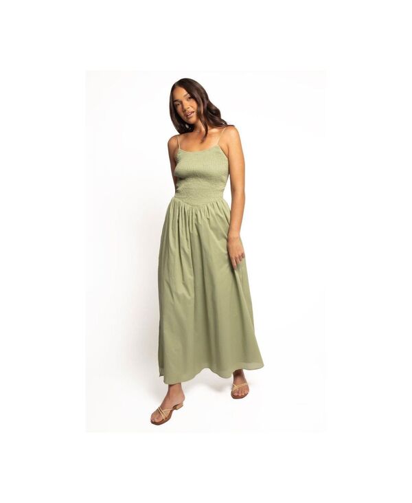 【送料無料】 Petal and Pup レディース ワンピース トップス Women's Cagnes Maxi Dress Olive