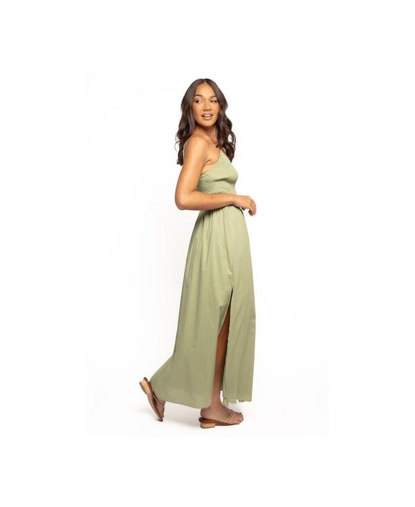 【送料無料】 Petal and Pup レディース ワンピース トップス Women's Cagnes Maxi Dress Olive