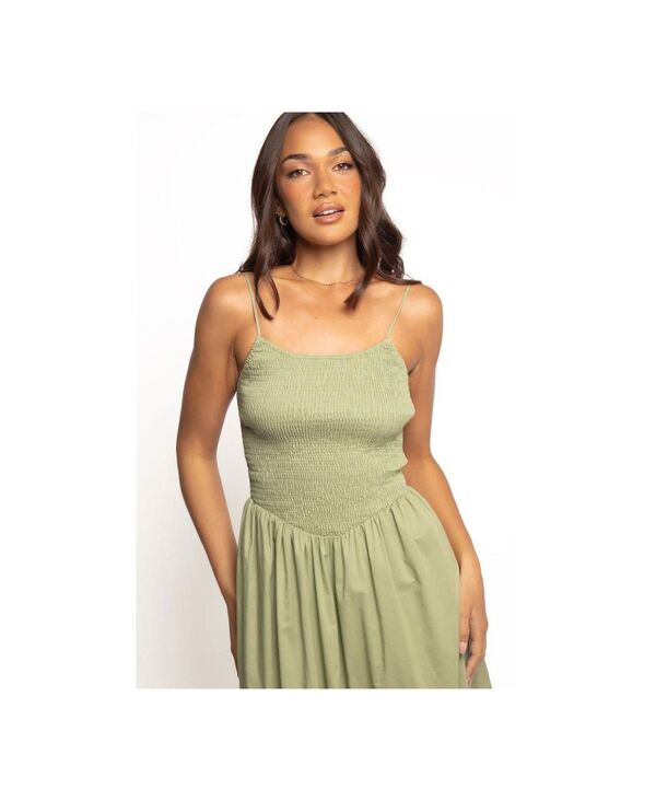 【送料無料】 Petal and Pup レディース ワンピース トップス Women's Cagnes Maxi Dress Olive