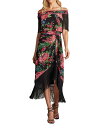 【送料無料】 タダシショージ レディース ワンピース トップス Women's Kaiser Floral Fringe Midi Dress Black