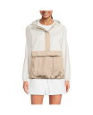 【送料無料】 ランズエンド レディース ジャケット・ブルゾン アウター Women's Packable Anorak Windbreaker Egret/champagne