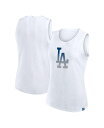【送料無料】 ファナティクス レディース タンクトップ トップス Women's White Los Angeles Dodgers Activate Slub Tank Top White