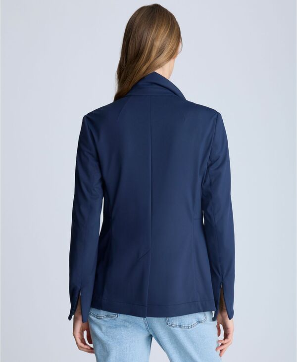 【送料無料】 ケネスコール レディース ジャケット・ブルゾン アウター Women's Athletic Stretch One-Button Blazer Dark Navy