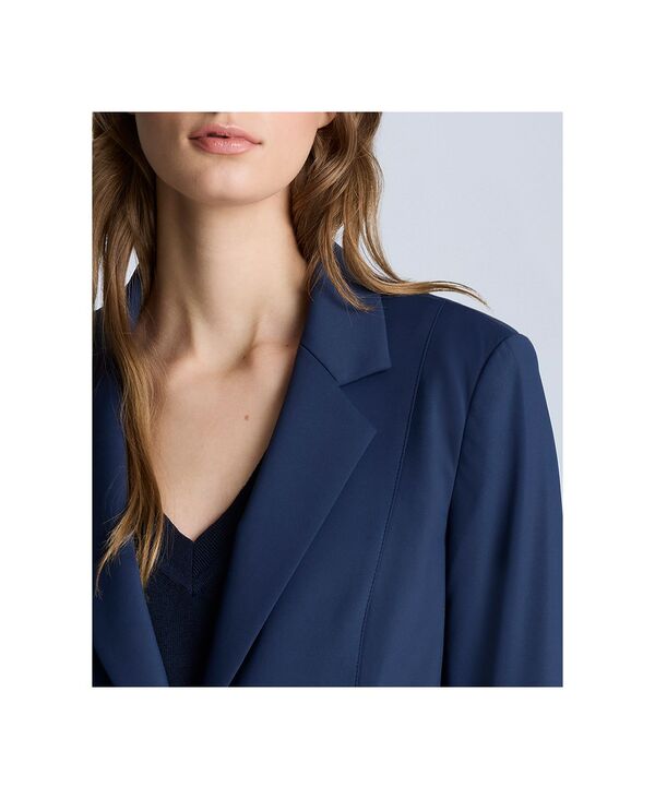 【送料無料】 ケネスコール レディース ジャケット・ブルゾン アウター Women's Athletic Stretch One-Button Blazer Dark Navy