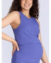 【送料無料】 マザーフッドマタニティー レディース シャツ トップス Maternity Crew Neck Racerback Cropped Tank - Motherhood Skipper blue(4)
