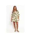 【送料無料】 Petal and Pup レディース ハーフパンツ・ショーツ ボトムス Women's Sheily Tie Waist Playsuit Green(4)