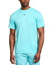【送料無料】 リーボック メンズ Tシャツ トップス Men's Tech Regular-Fit Logo T-Shirt Ai Aqua