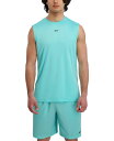 【送料無料】 リーボック メンズ タンクトップ トップス Men's Sleeveless Logo Tech Tank Top Ai Aqua