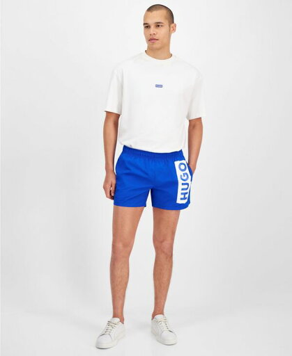 【送料無料】 ヒューゴボス メンズ ハーフパンツ・ショーツ 水着 HUGO by Men's Blue Logo Swim Trunks Blue 【送料無料】 ヒューゴボス メンズ ハーフパンツ・ショーツ 水着 HUGO by Men's Blue Logo Swim Trunks Blue