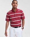 【送料無料】 クラブルーム メンズ ポロシャツ トップス Men's Fred Striped Polo Shirt Crimson