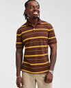 【送料無料】 クラブルーム メンズ ポロシャツ トップス Men's Fred Striped Polo Shirt Golden Brown