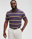 【送料無料】 クラブルーム メンズ ポロシャツ トップス Men's Fred Striped Polo Shirt Noble Purple