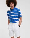 【送料無料】 クラブルーム メンズ ポロシャツ トップス Men's Fred Striped Polo Shirt Royal Blue