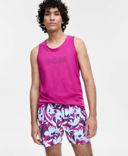 【送料無料】 ヒューゴボス メンズ ハーフパンツ・ショーツ 水着 Men's Abstract Floral 5" Swim Shorts Medium Pink 【送料無料】 ヒューゴボス メンズ ハーフパンツ・ショーツ 水着 Men's Abstract Floral 5" Swim Shorts Medium Pink