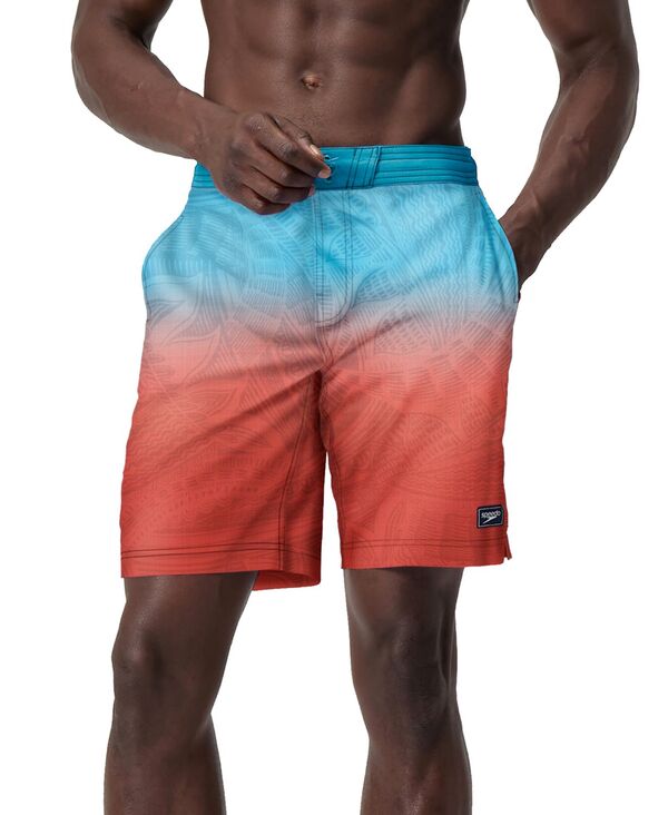【送料無料】 スピード メンズ ハーフパンツ・ショーツ 水着 Men's Island Flow Bondi Basin Ombre Drawstring 9" Boardshorts Red