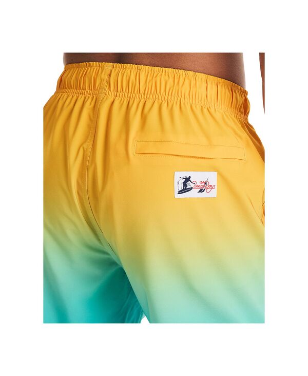 ナウティカ メンズ 水着 ハーフパンツ・ショーツ Nautica Beach Boys x Men's Quick-Dry Gradient Swim Trunks Old Gold ゴールド